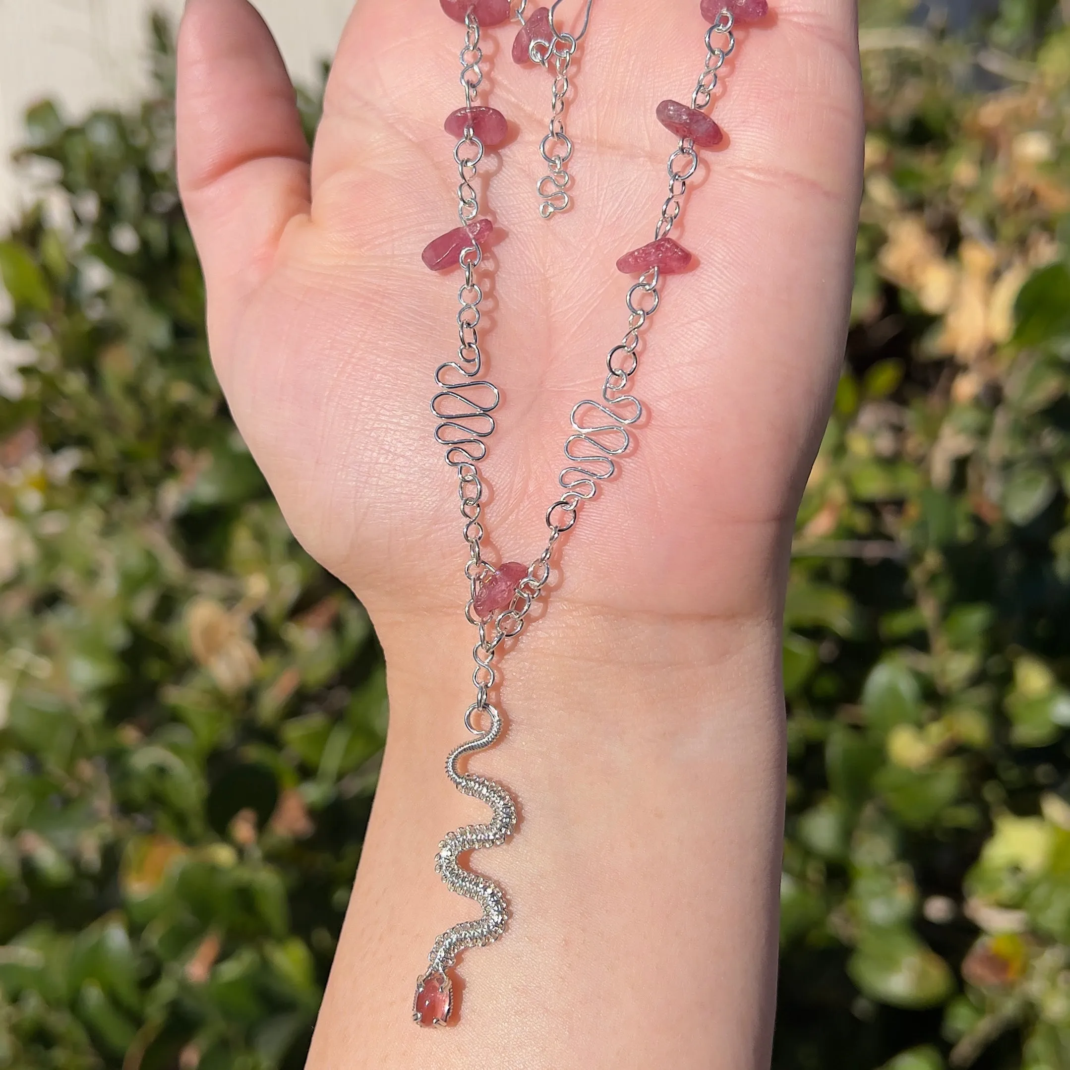 The Pink Tourmaline Medusa Serpent 𓆙