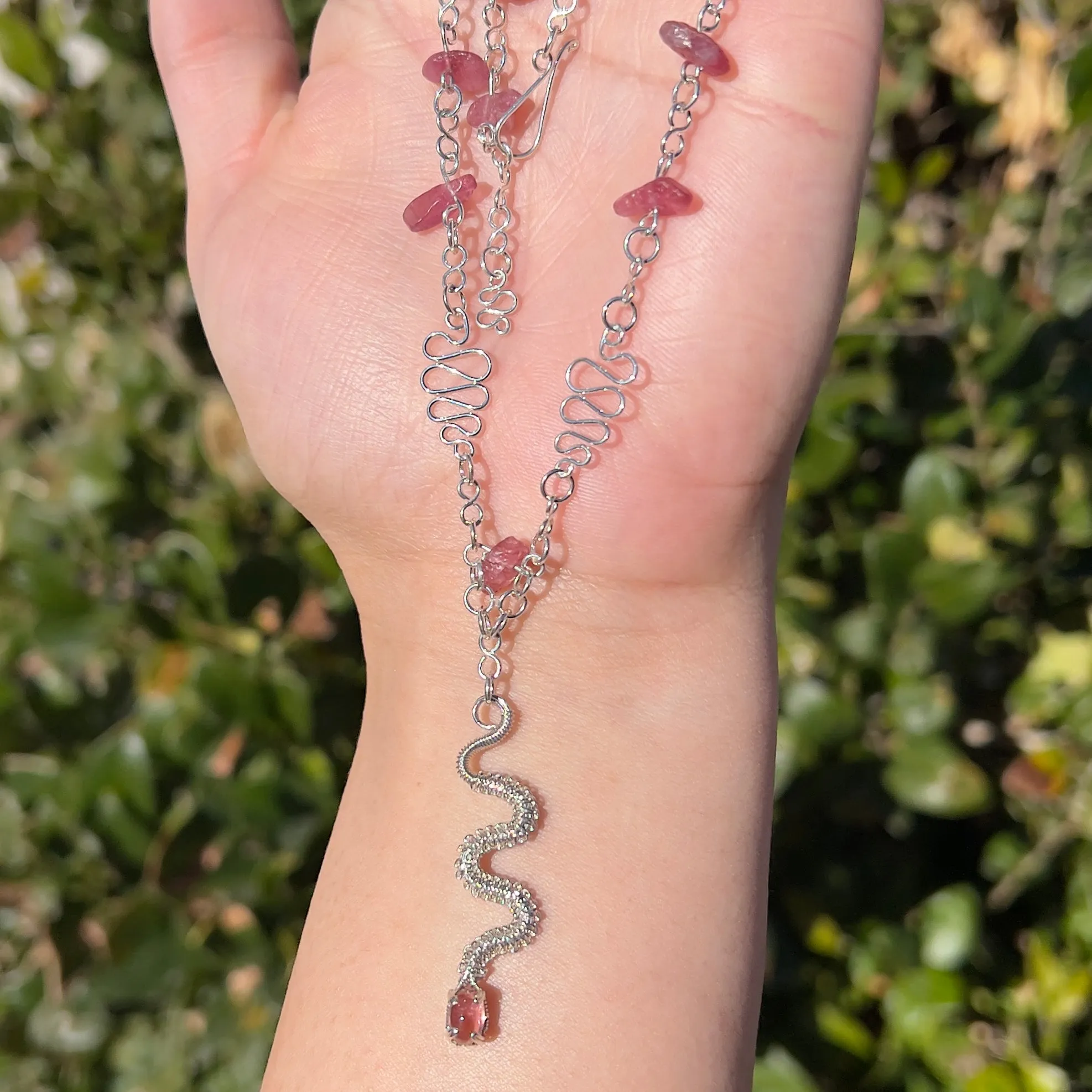 The Pink Tourmaline Medusa Serpent 𓆙