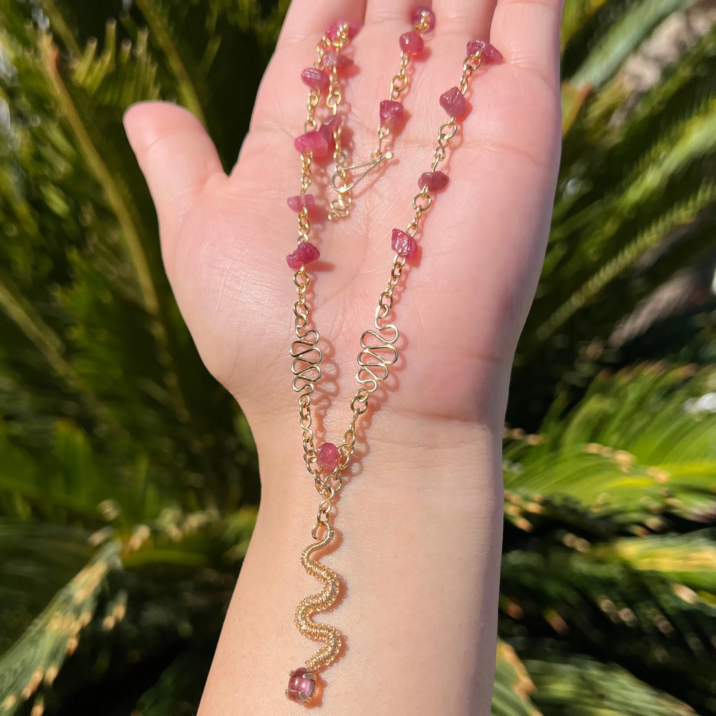 The Pink Tourmaline Medusa Serpent 𓆙