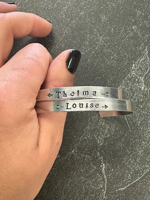 Thelma and Louise Cuff Bracelet Set