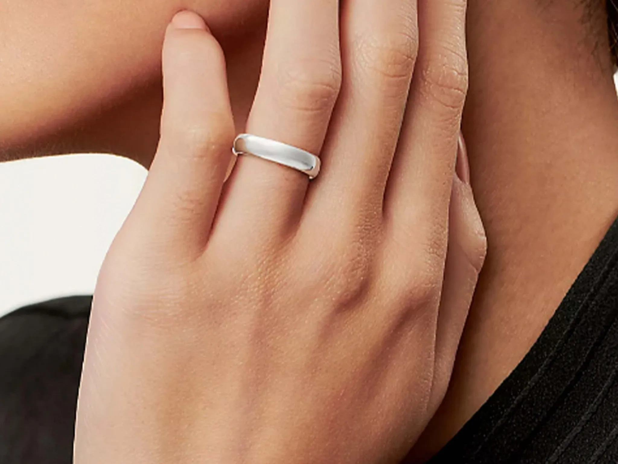 Tiffany Forever Wedding Band Ring in Platinum 4.5 mm Wide