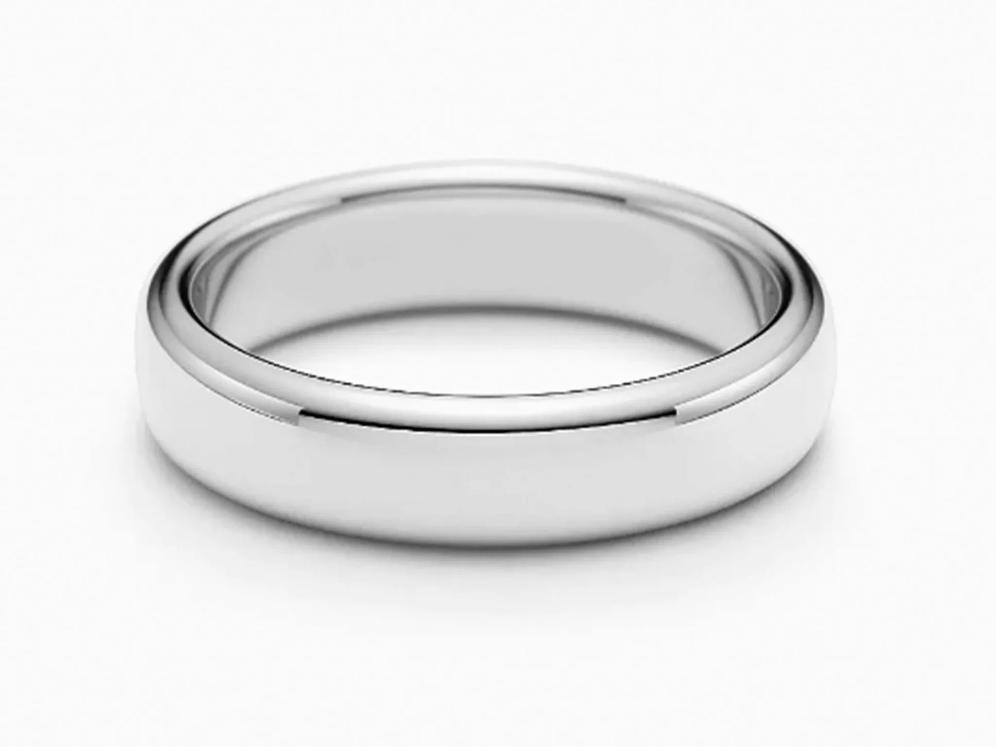Tiffany Forever Wedding Band Ring in Platinum 4.5 mm Wide