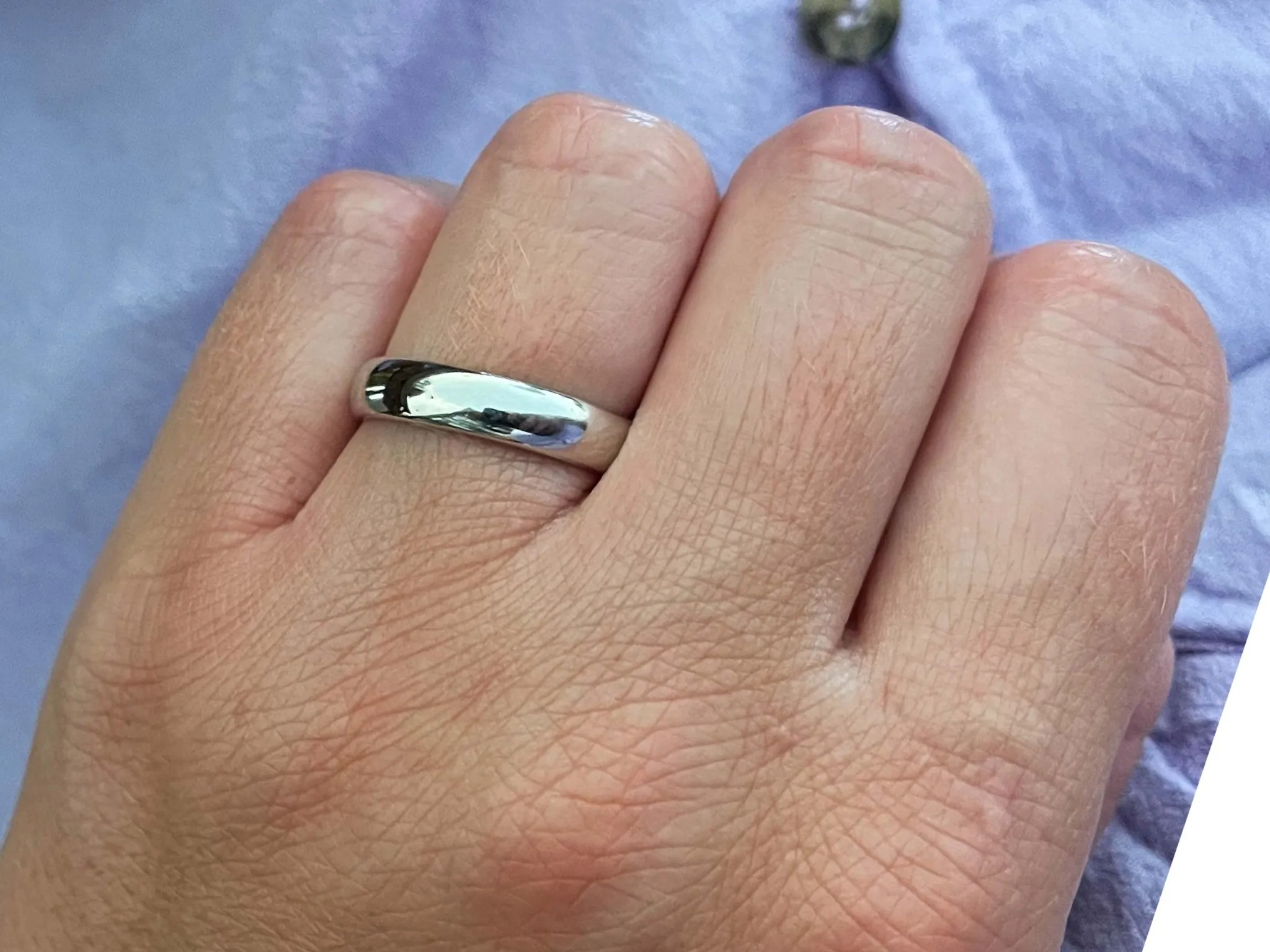 Tiffany Forever Wedding Band Ring in Platinum 4.5 mm Wide