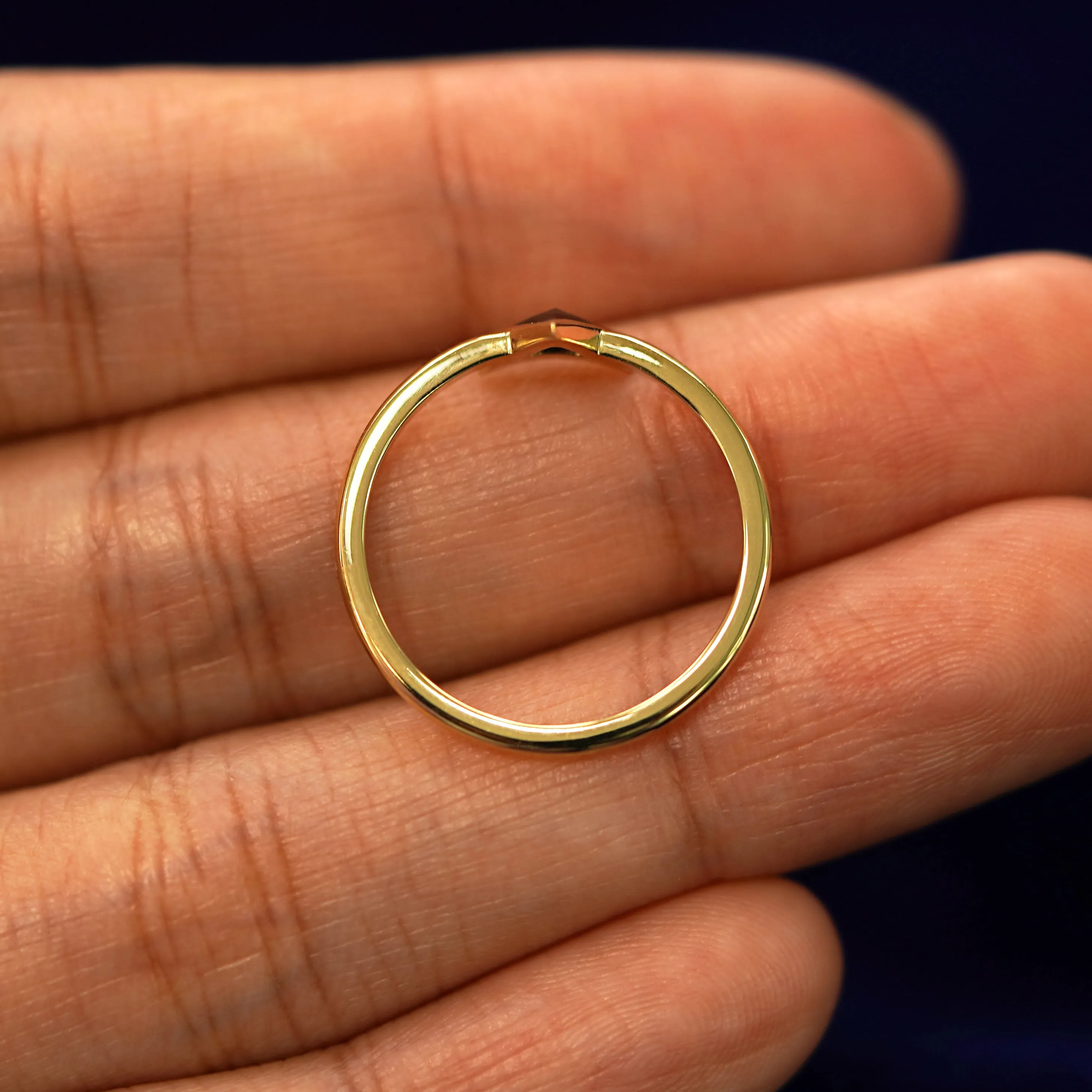 Trillion Black Diamond Ring