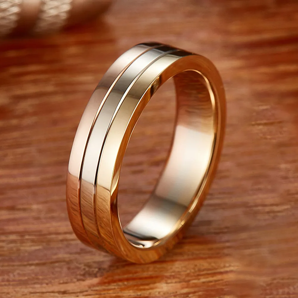 Trinity Diamond Wedding Matching Couple Rings