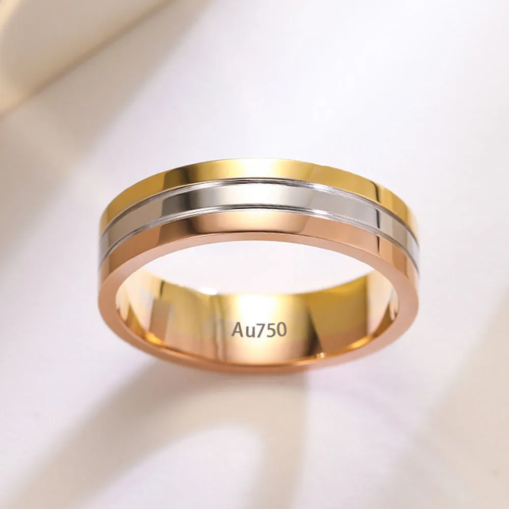 Trinity Diamond Wedding Matching Couple Rings