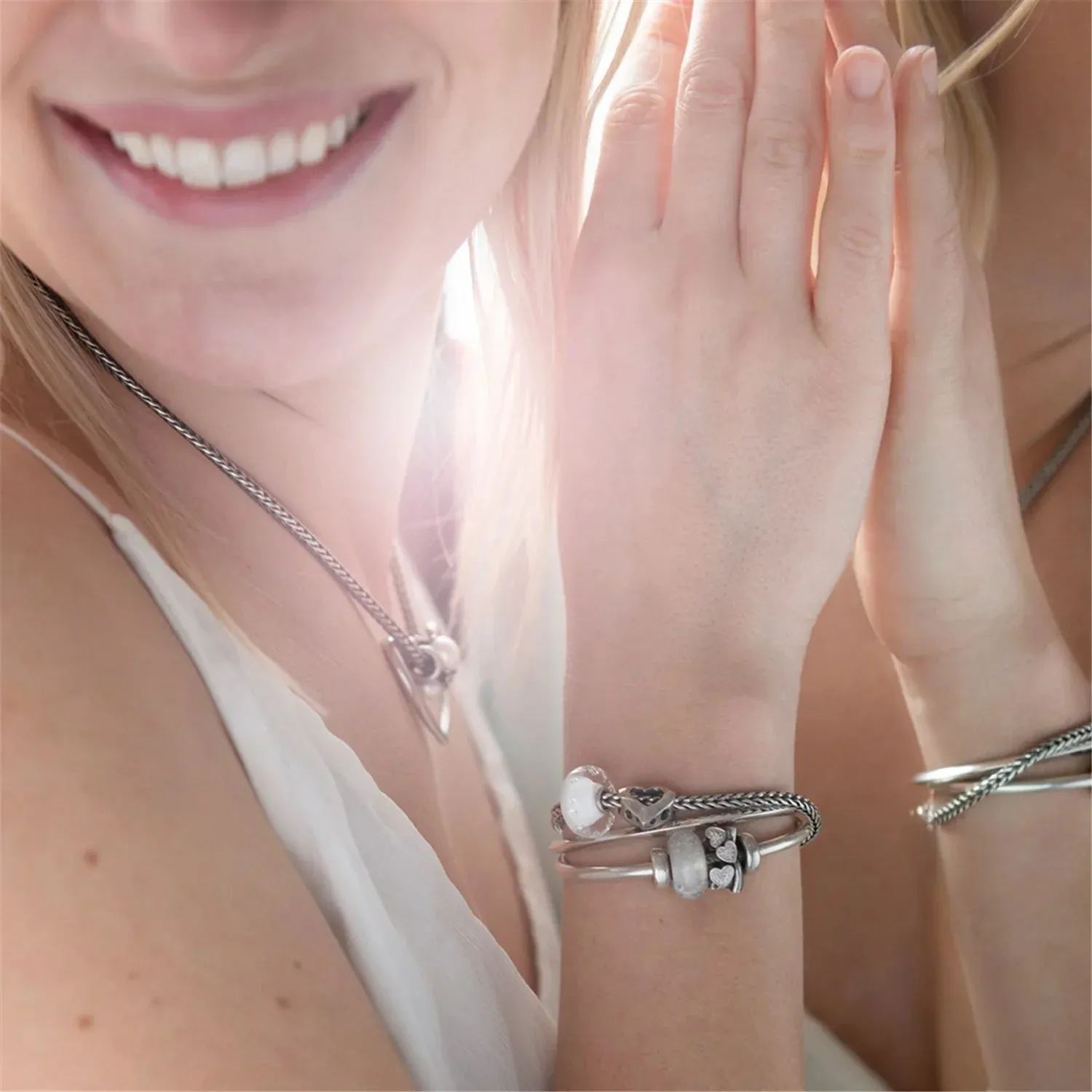 Trollbeads - Silfurstopparar (2 stk)