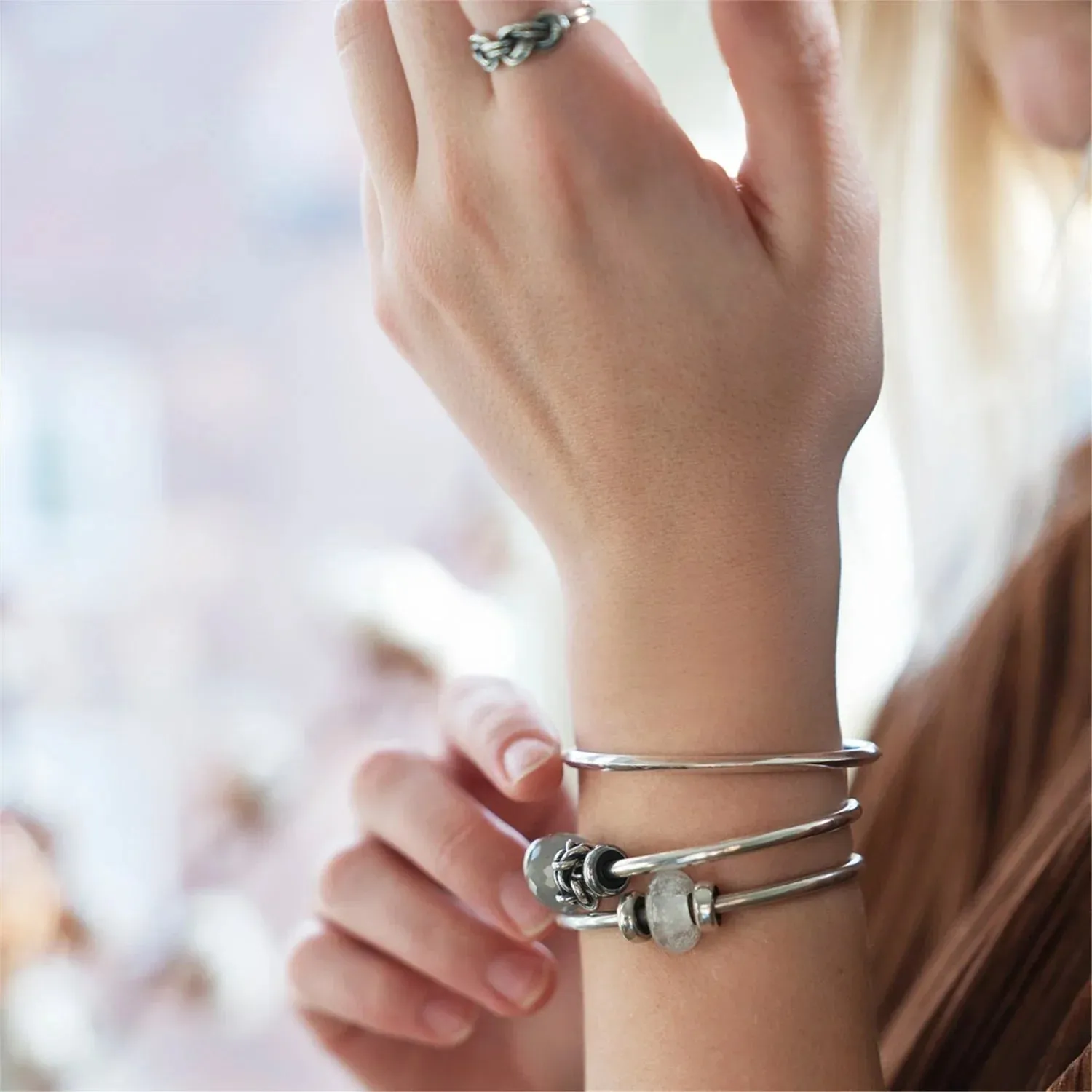 Trollbeads - Silfurstopparar (2 stk)