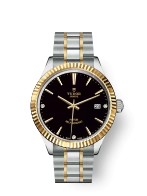 Tudor Style, Stainless Steel and Yellow Gold with Diamond-set, 38mm, Ref# M12513-0011