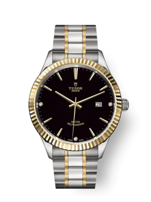 Tudor Style, Stainless Steel and Yellow Gold with Diamond-set, 41mm, Ref# M12713-0011
