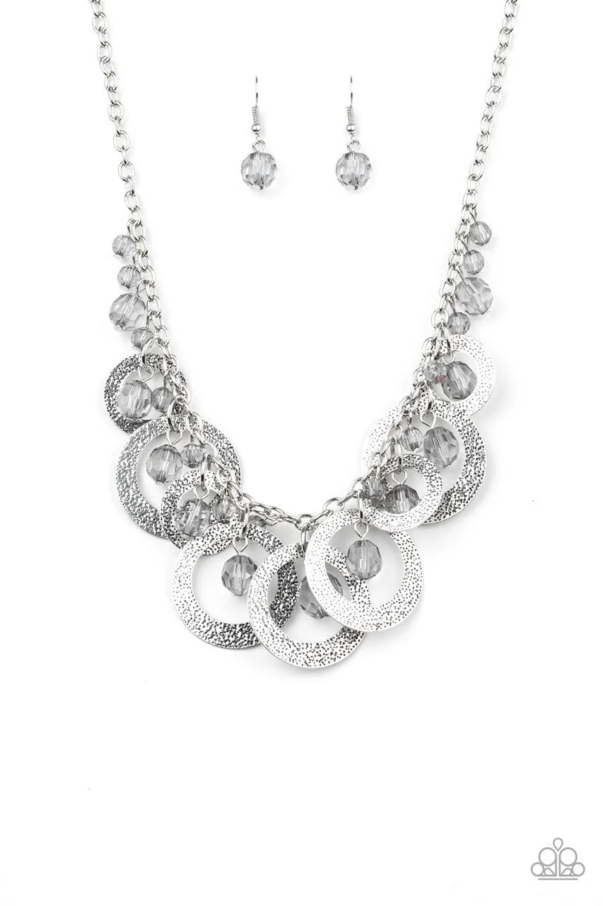 Turn It Up Silver Paparazzi Necklace