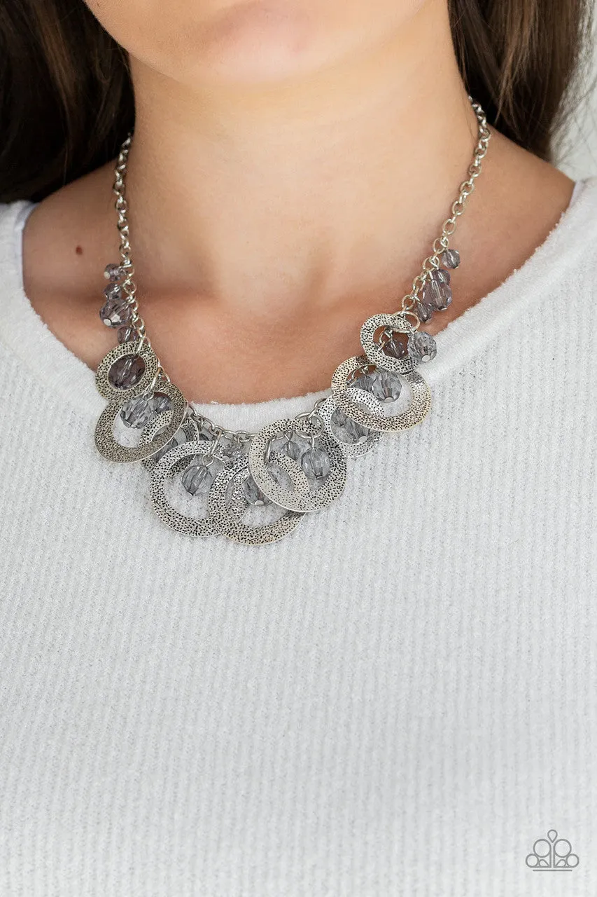 Turn It Up Silver Paparazzi Necklace