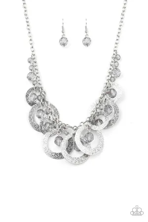 Turn It Up Silver Paparazzi Necklace