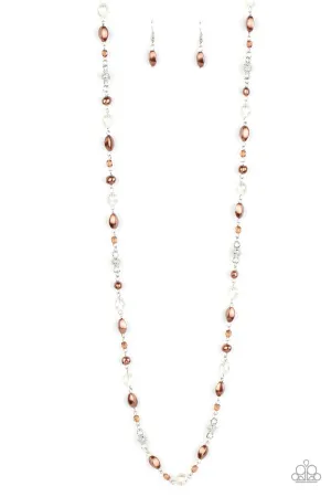 Twinkling Treasures Brown Paparazzi Necklace