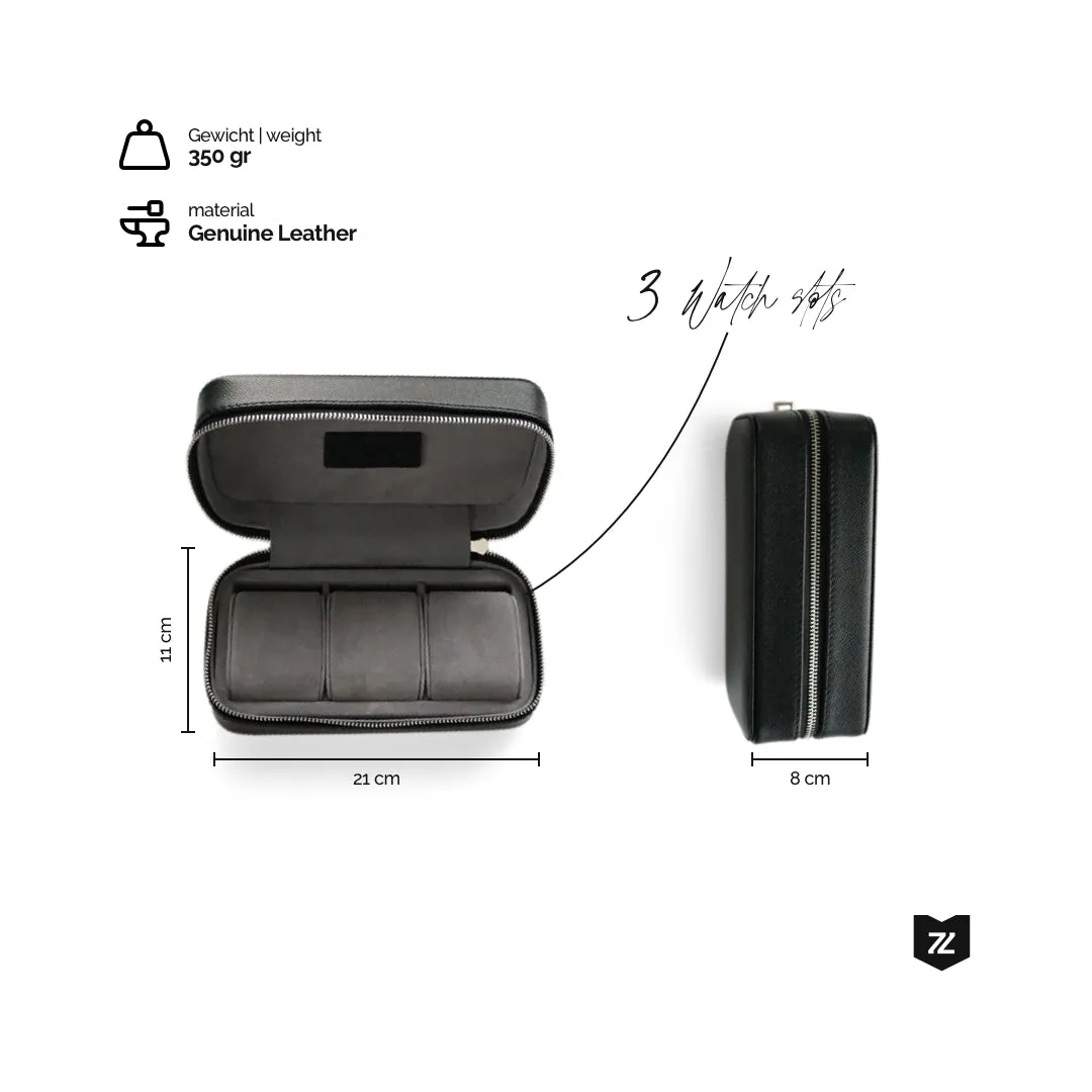 Uhrenbox 3 Uhren [Taupe]