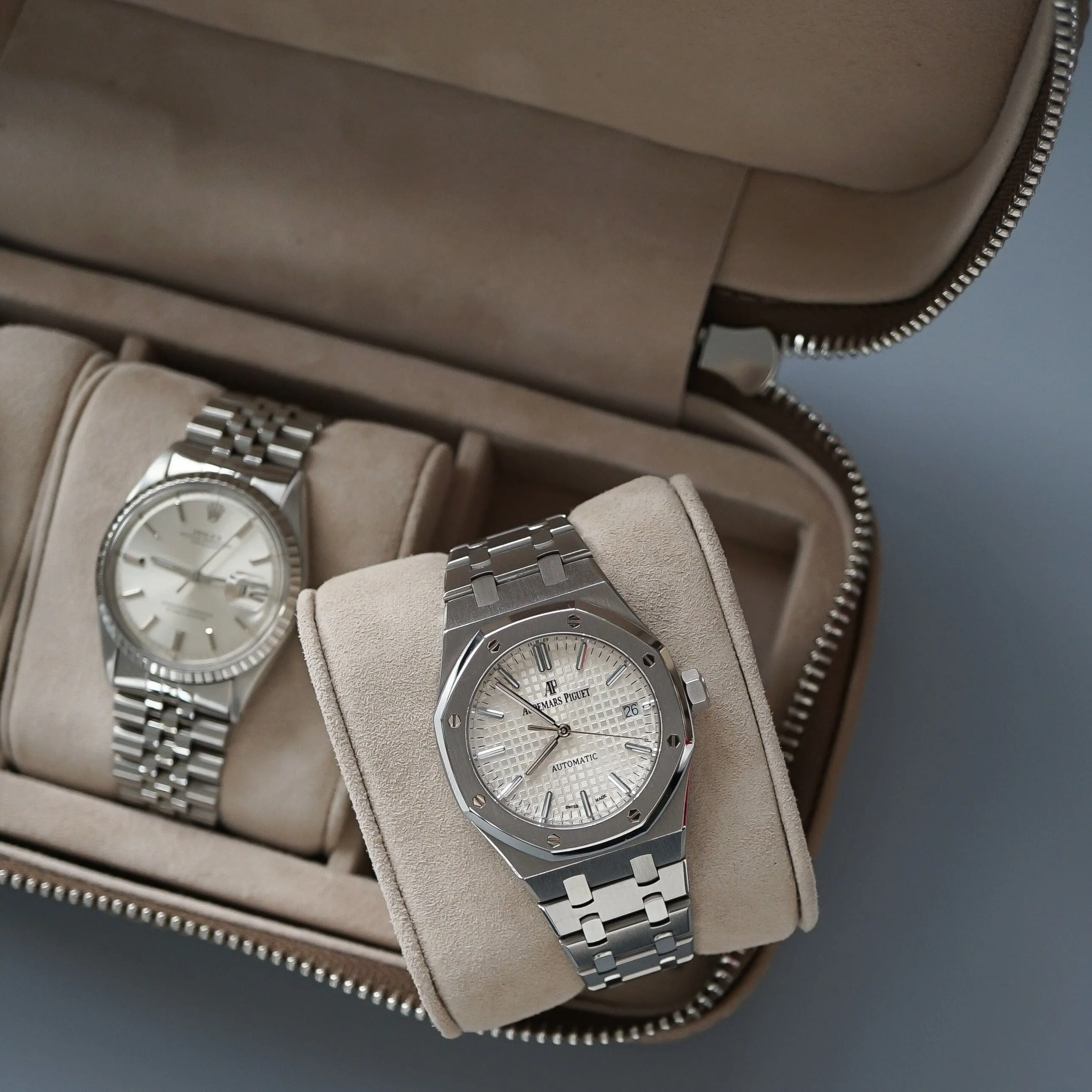 Uhrenbox 3 Uhren [Taupe]