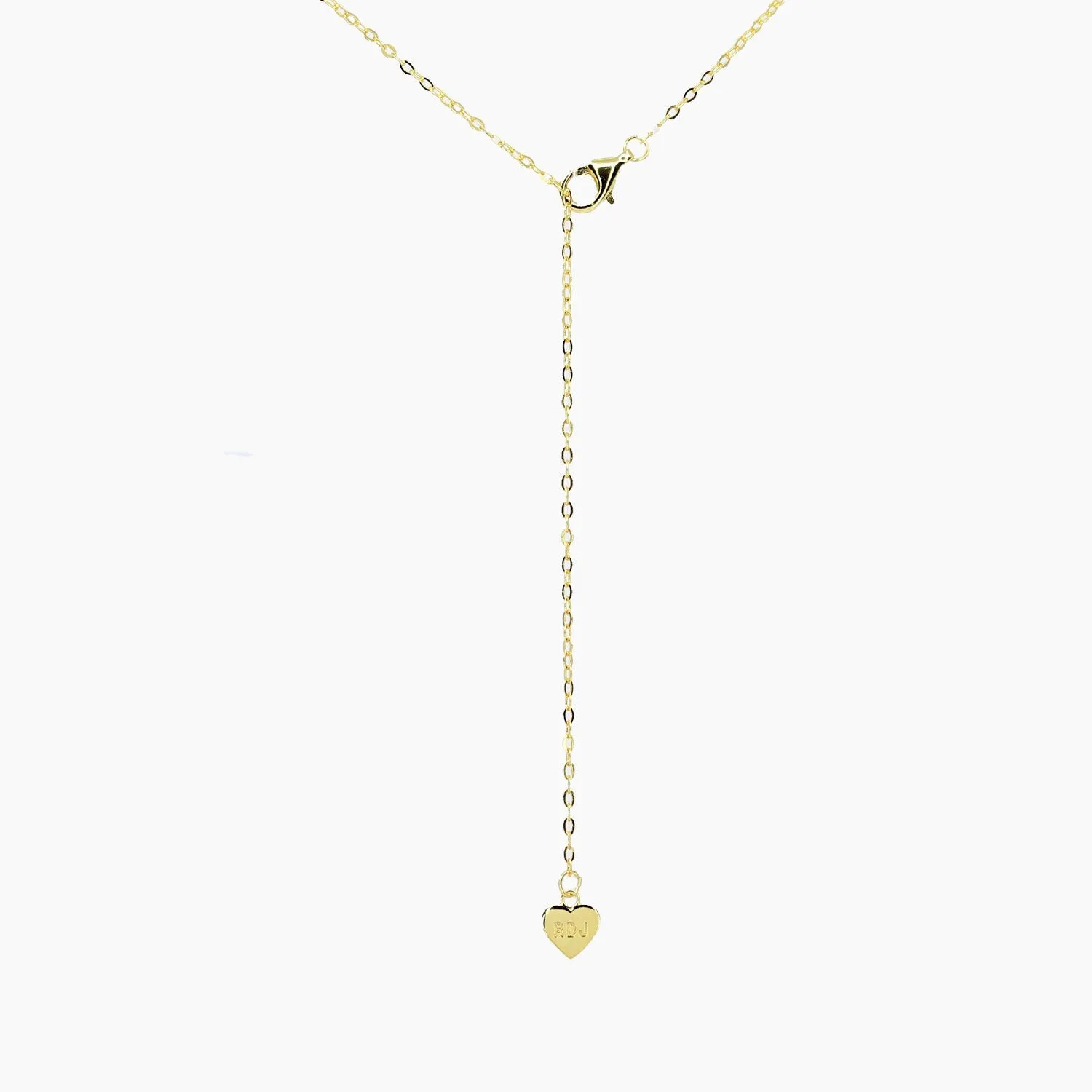 Valentina Pave Heart Necklace (Gold)
