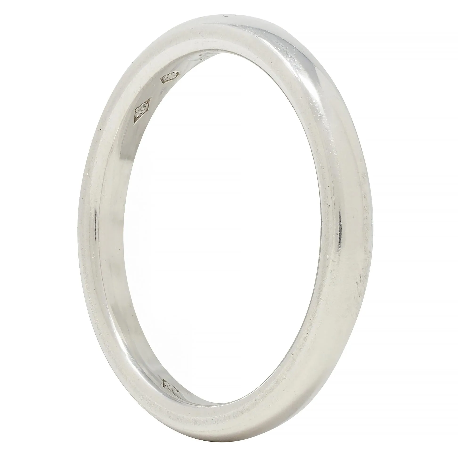 Van Cleef & Arpels Contemporary Platinum Wedding Stacking Band Ring