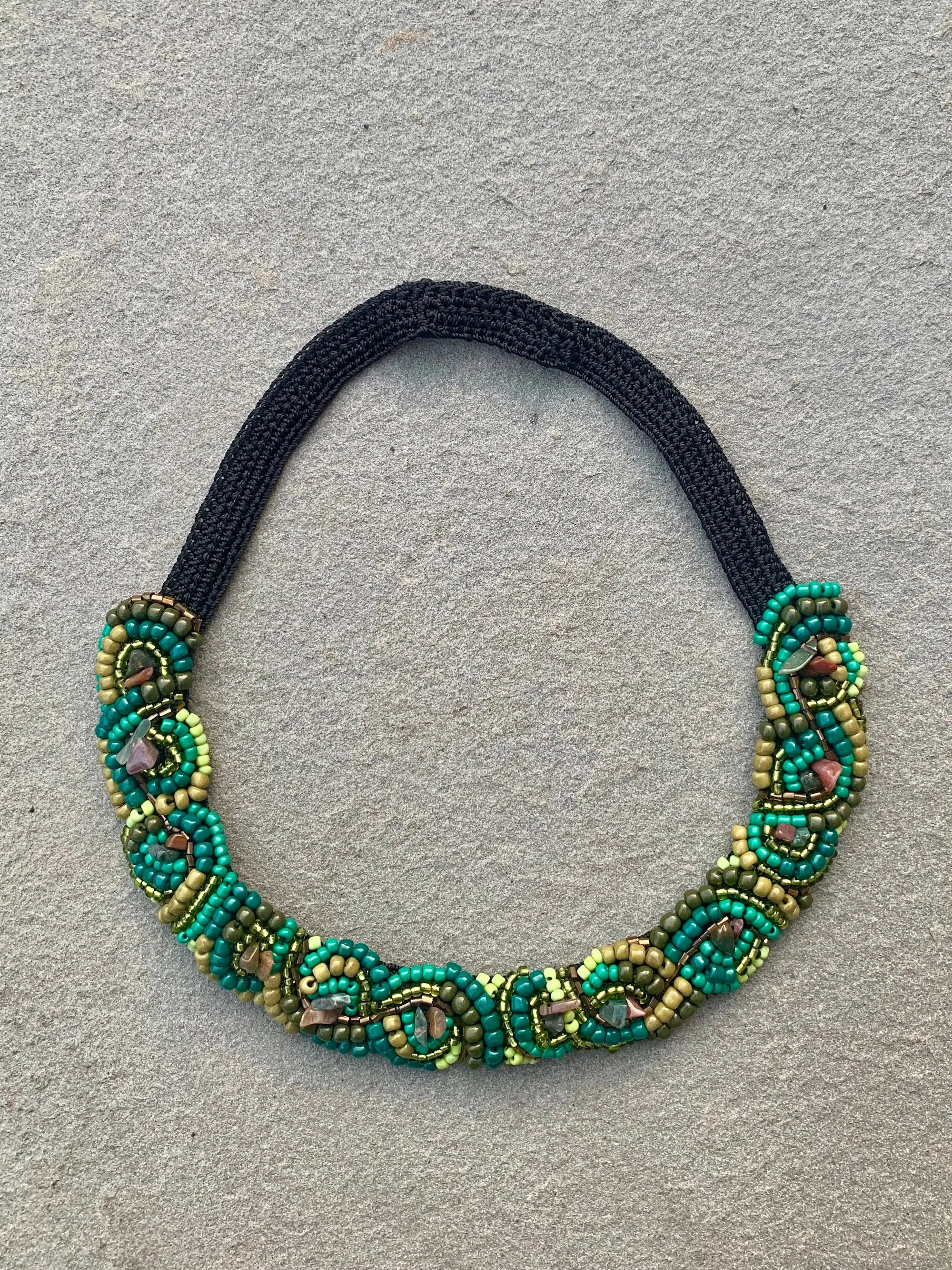 Van Gogh Necklace Dark Green