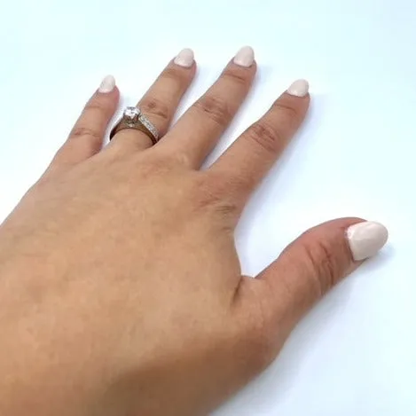 Verragio Ladies Round Center Platinum Engagement Ring
