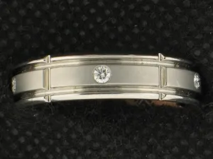 Verragio Mens Collection Platinum Wedding Band