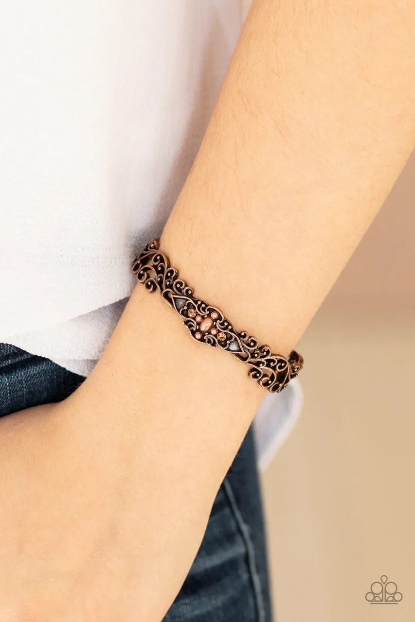 Victorian Vines Copper Paparazzi Bracelet