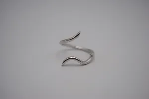 Vine Rhodium Roots Ring