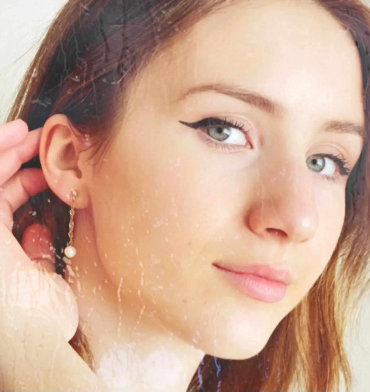 Vintage 10k Gold and Pearl Drop Earrings