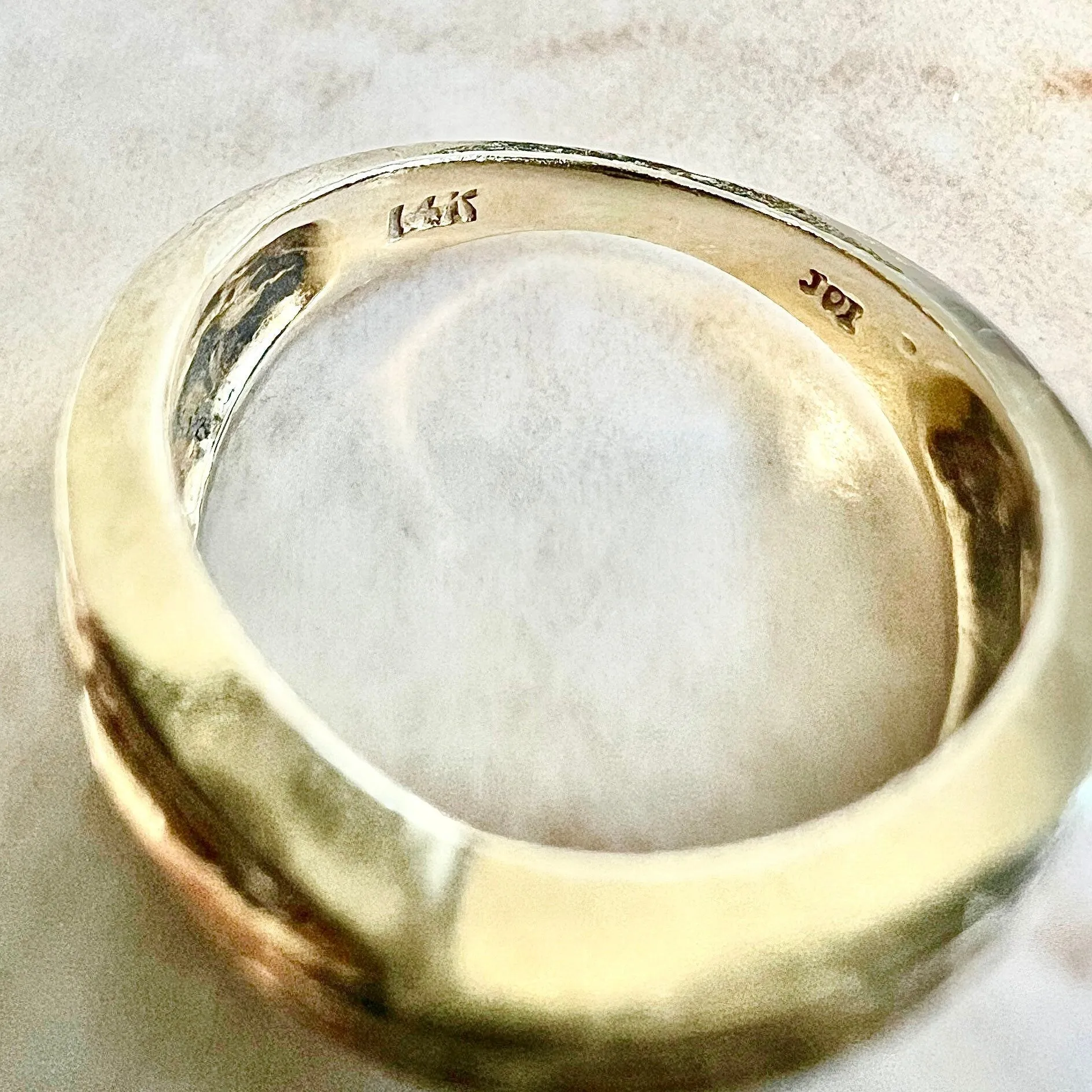 Vintage 14 Karat Yellow Gold 0.40 Carat Diamond Crossover Band Ring