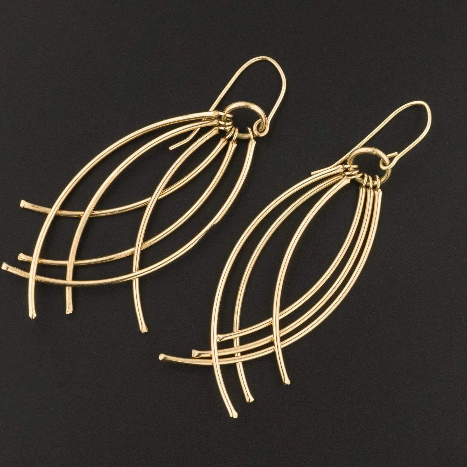Vintage 14k Gold Earrings with Matching Pendant | 14k Earrings and Pendant