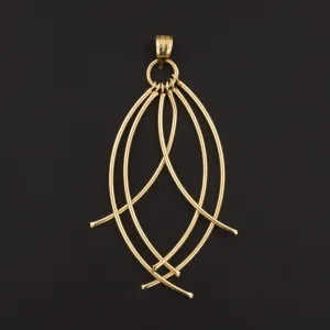 Vintage 14k Gold Earrings with Matching Pendant | 14k Earrings and Pendant