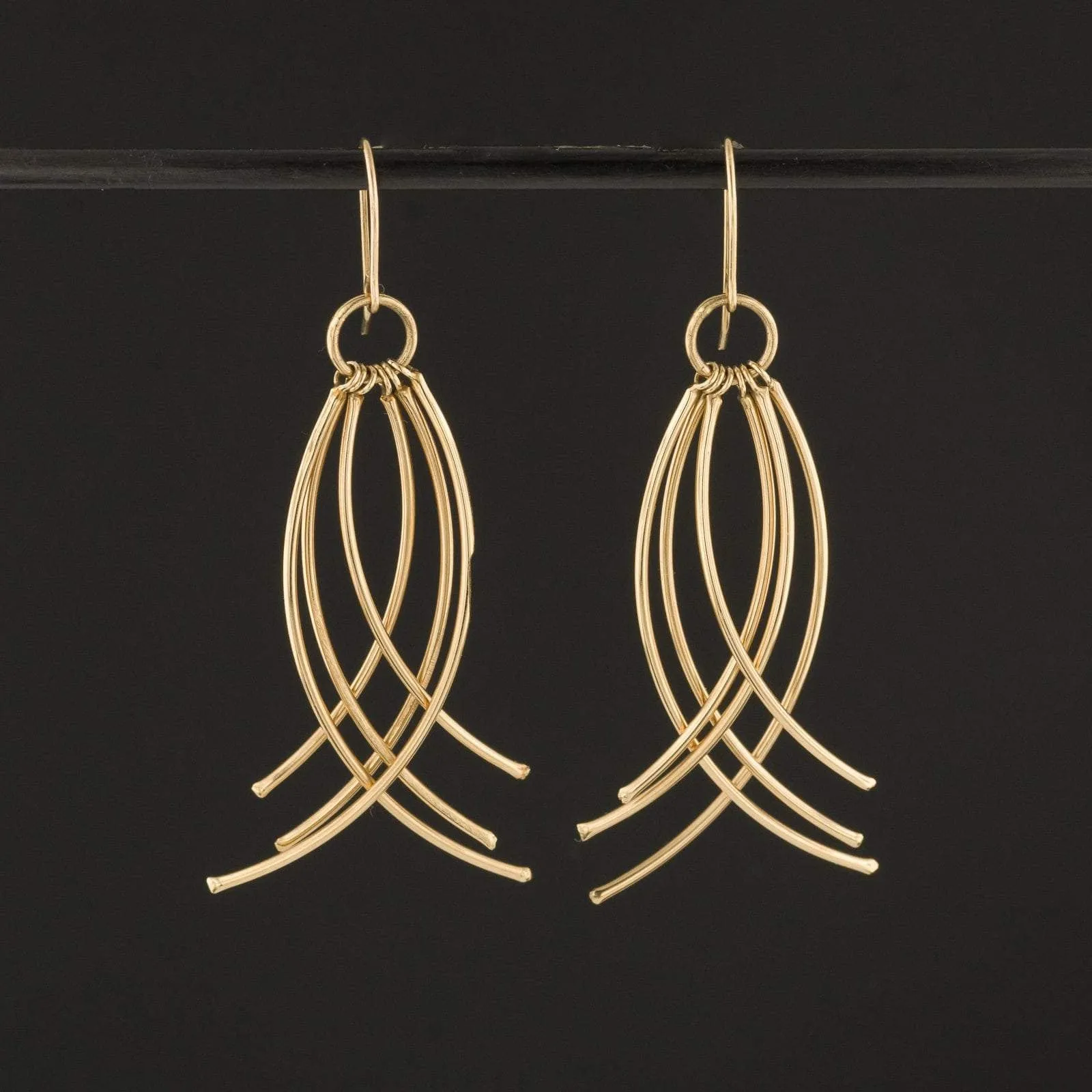 Vintage 14k Gold Earrings with Matching Pendant | 14k Earrings and Pendant