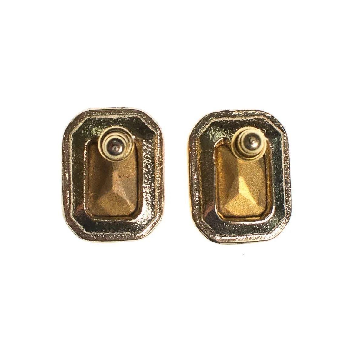 Vintage 1980s Marshall Fields Ruby Red Austrian Crystal Statement Earrings