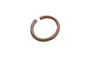 Vintage African Oxidized Lined Cuff Bracelet