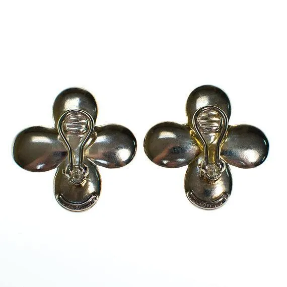 Vintage Angela Cummings Sterling Silver Flower Earrings