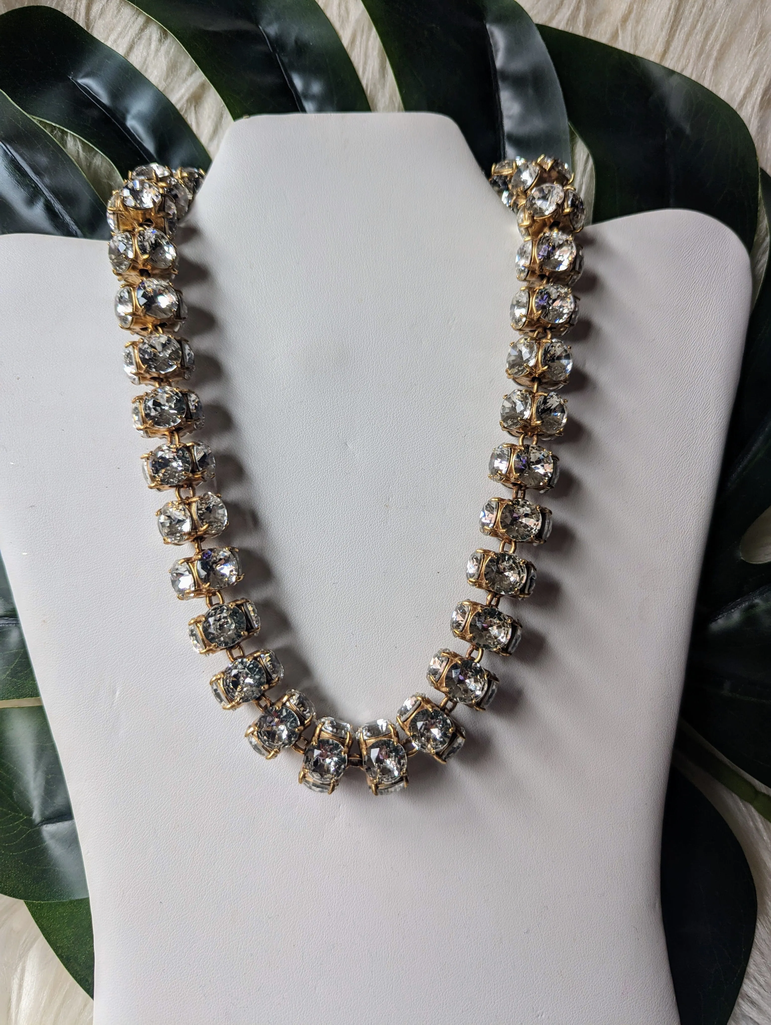 Vintage - Crystal Rhinestone Collar Necklace
