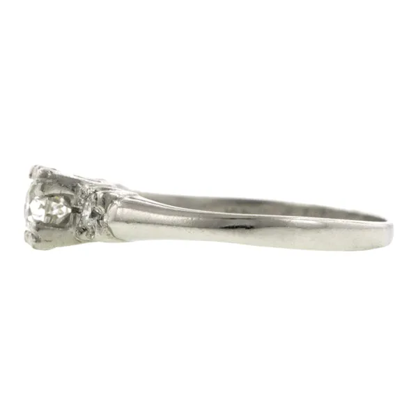Vintage Diamond Engagement Ring, Old Euro 0.28ct