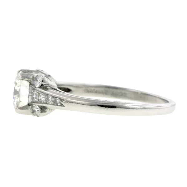 Vintage Diamond Engagement Ring, TRB 0.82ct