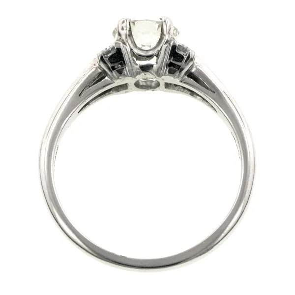Vintage Diamond Engagement Ring, TRB 0.82ct