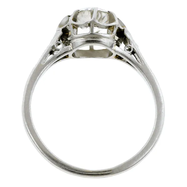 Vintage Diamond Engagement Ring, TRB 1.00ct