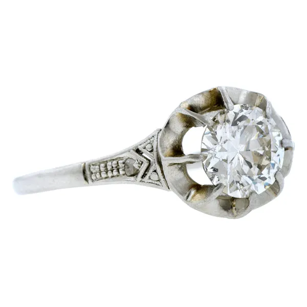 Vintage Diamond Engagement Ring, TRB 1.00ct