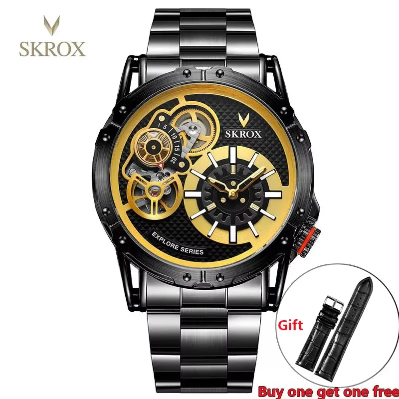 Vintage Dual Movements Automatic Military Wristwatch