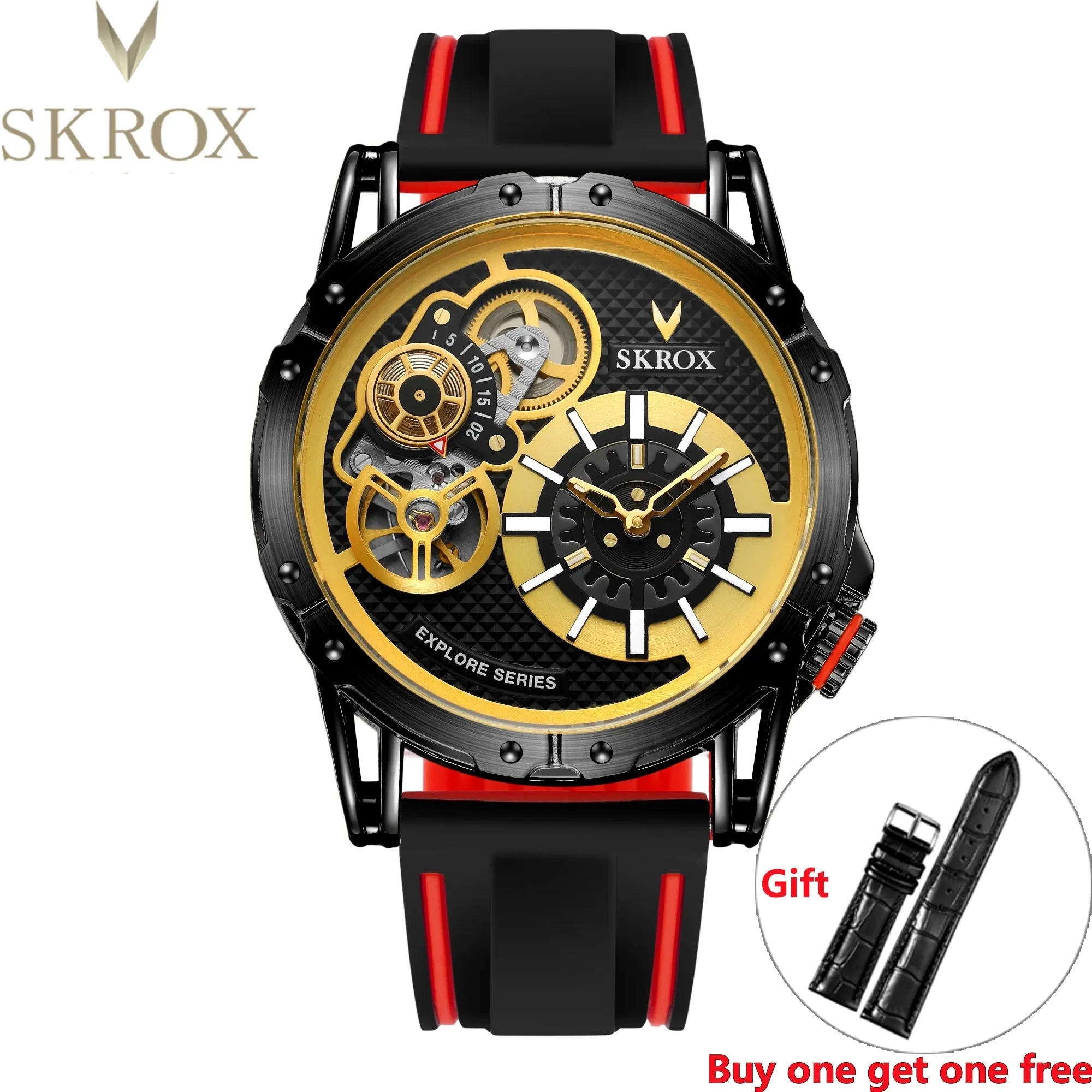 Vintage Dual Movements Automatic Military Wristwatch