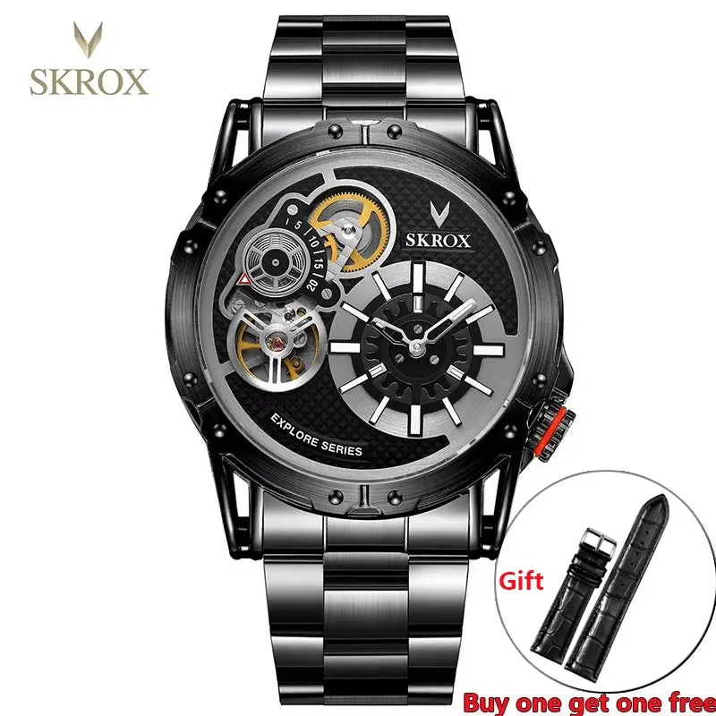 Vintage Dual Movements Automatic Military Wristwatch