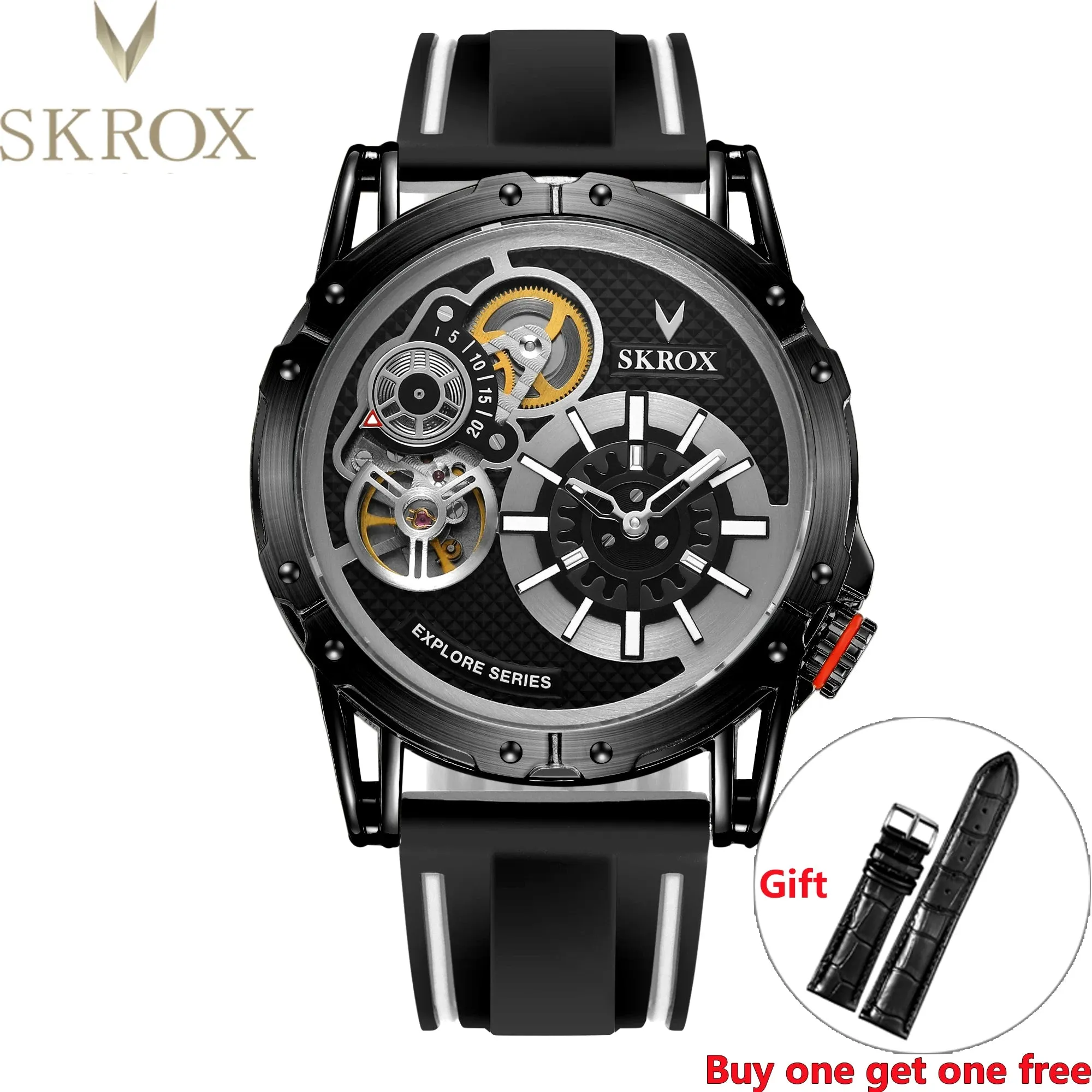 Vintage Dual Movements Automatic Military Wristwatch