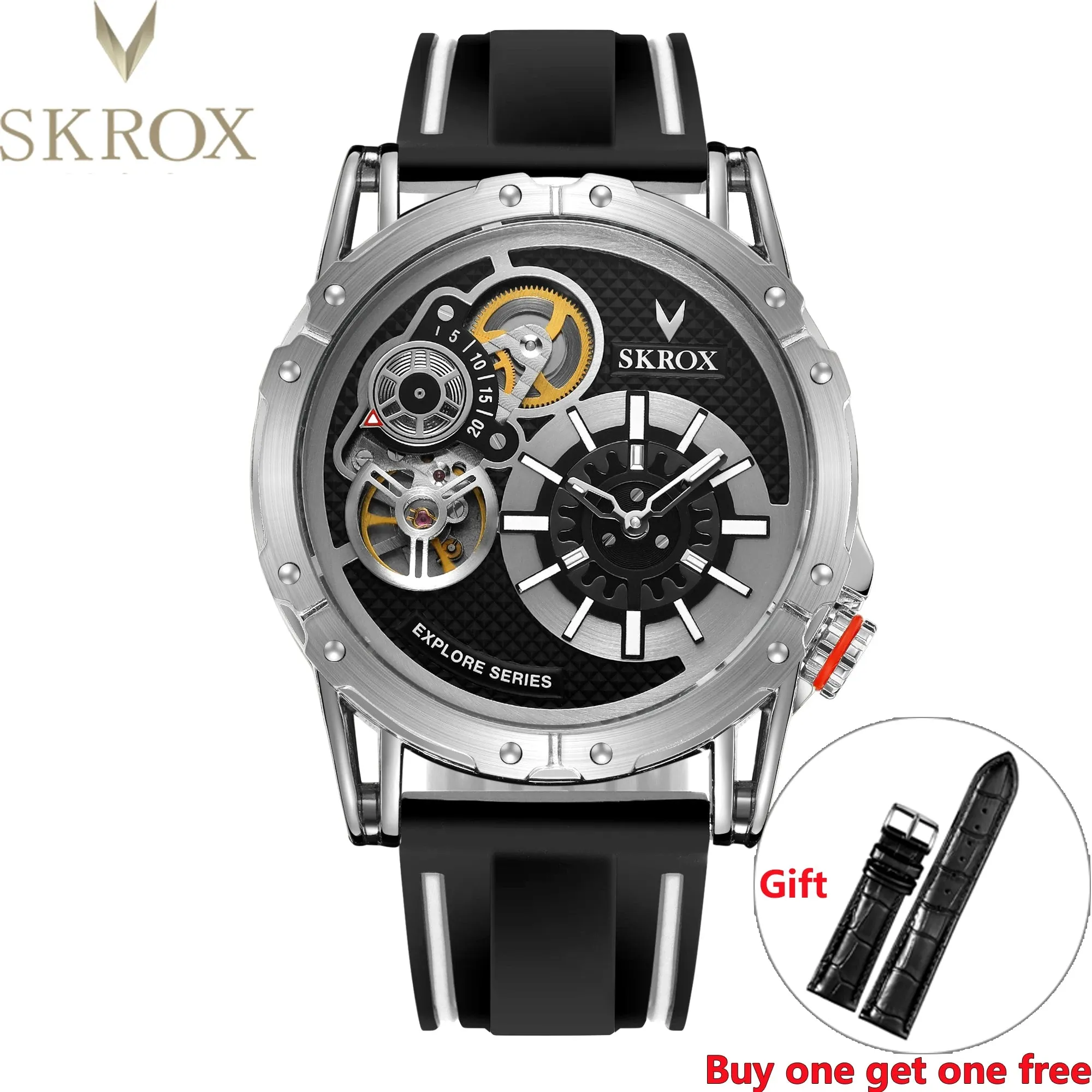 Vintage Dual Movements Automatic Military Wristwatch