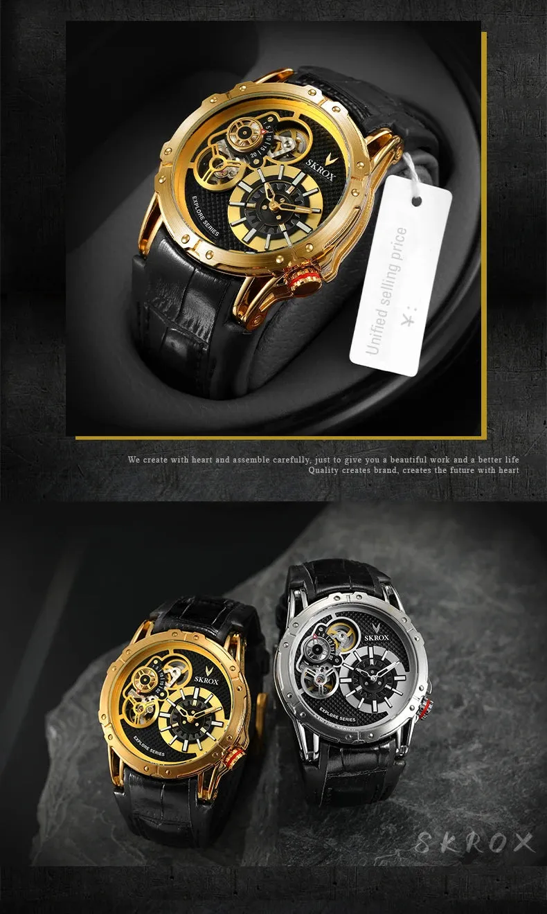 Vintage Dual Movements Automatic Military Wristwatch