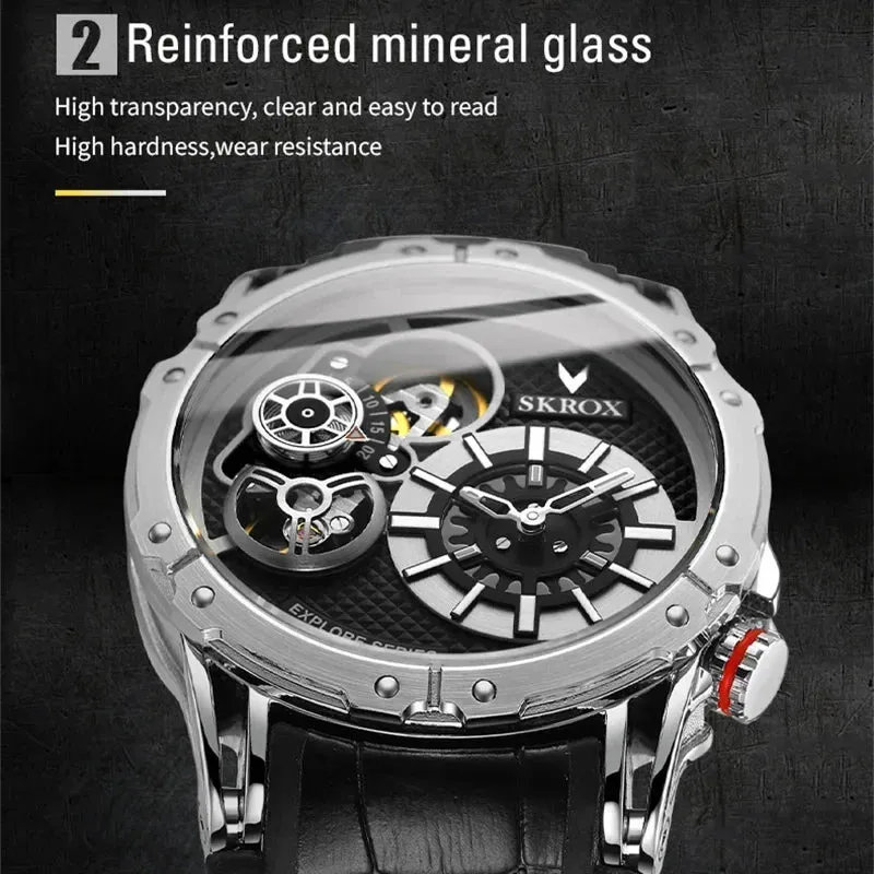 Vintage Dual Movements Automatic Military Wristwatch