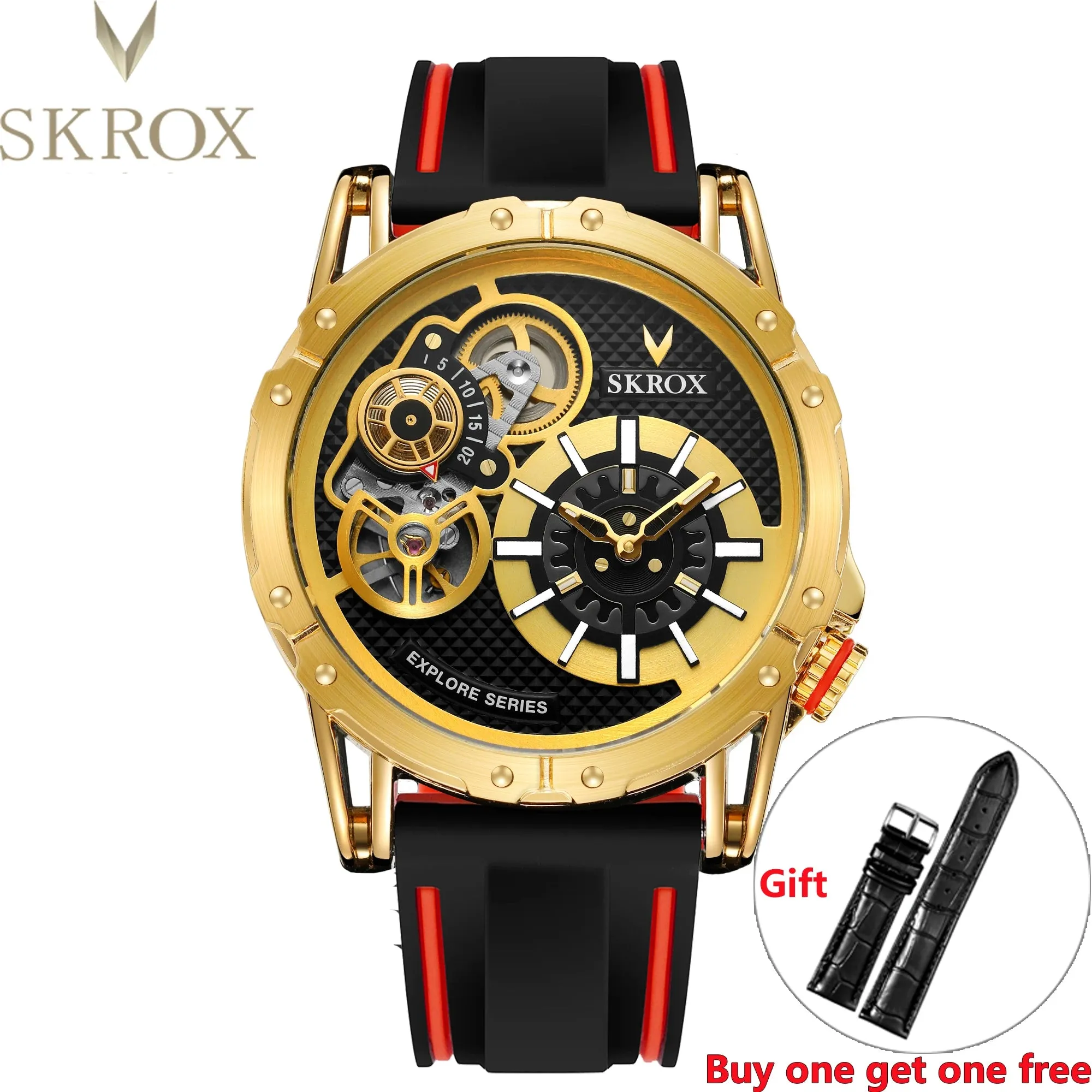 Vintage Dual Movements Automatic Military Wristwatch