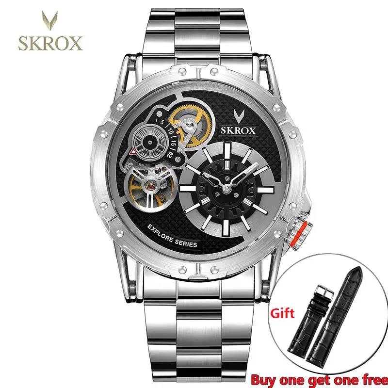 Vintage Dual Movements Automatic Military Wristwatch